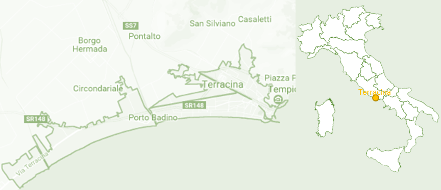 mappa terracina